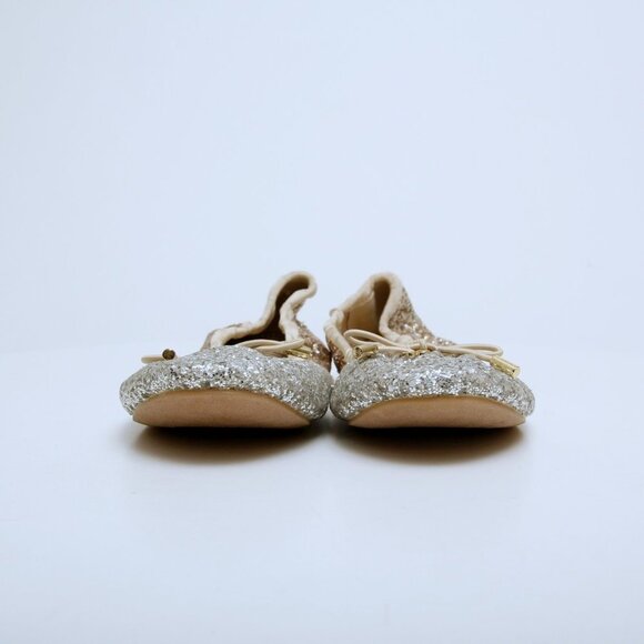 NWT Sam Edelman Felicia Gradient Silver Gold Flats - Picture 2 of 12